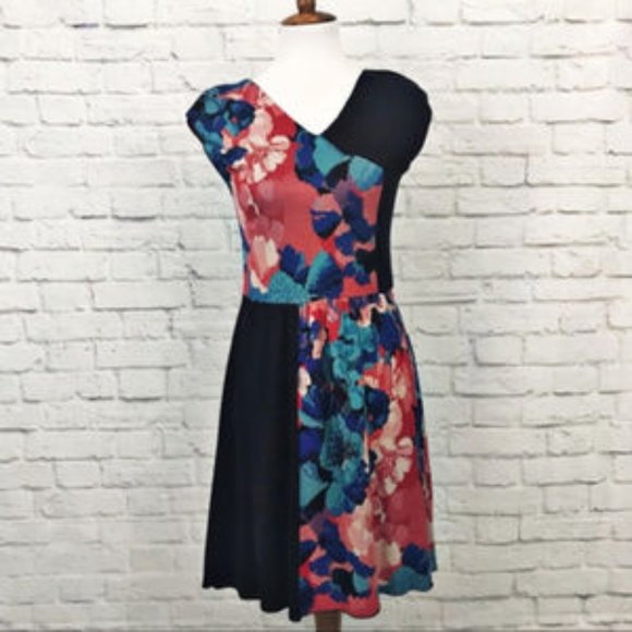 Anthropologie Leifsdottir Colorblock Sweater Dress - Picture 5 of 8